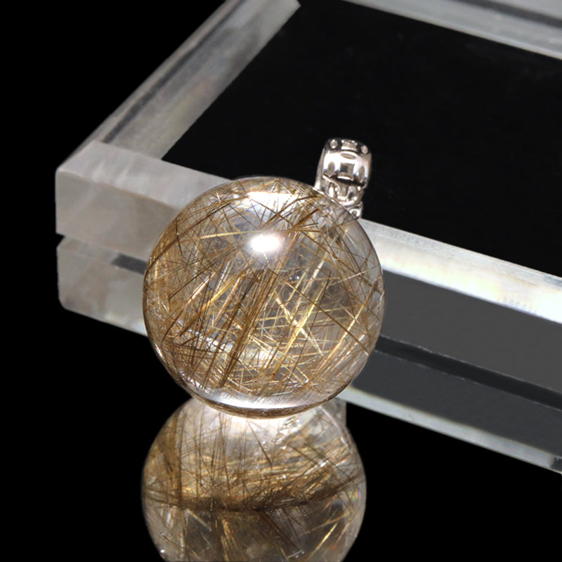 ペンダントトップ シルバールチル 丸玉 silver925 シルバー [co