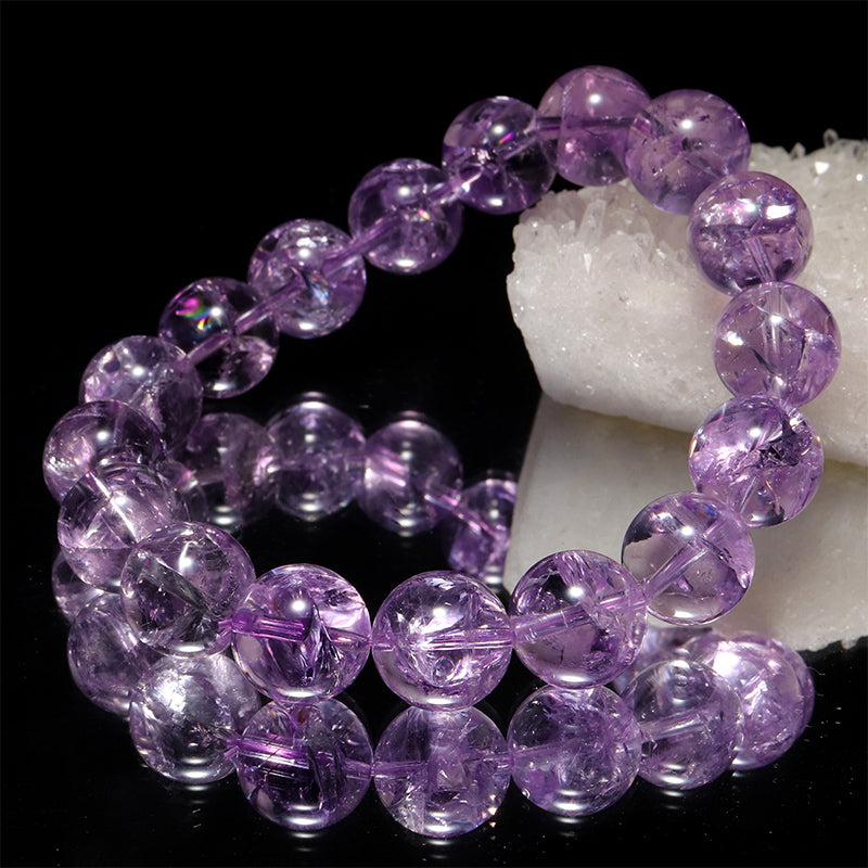 アイリスアメジスト＜ブラジル産＞　ブレス　丸 [co-g3239]
