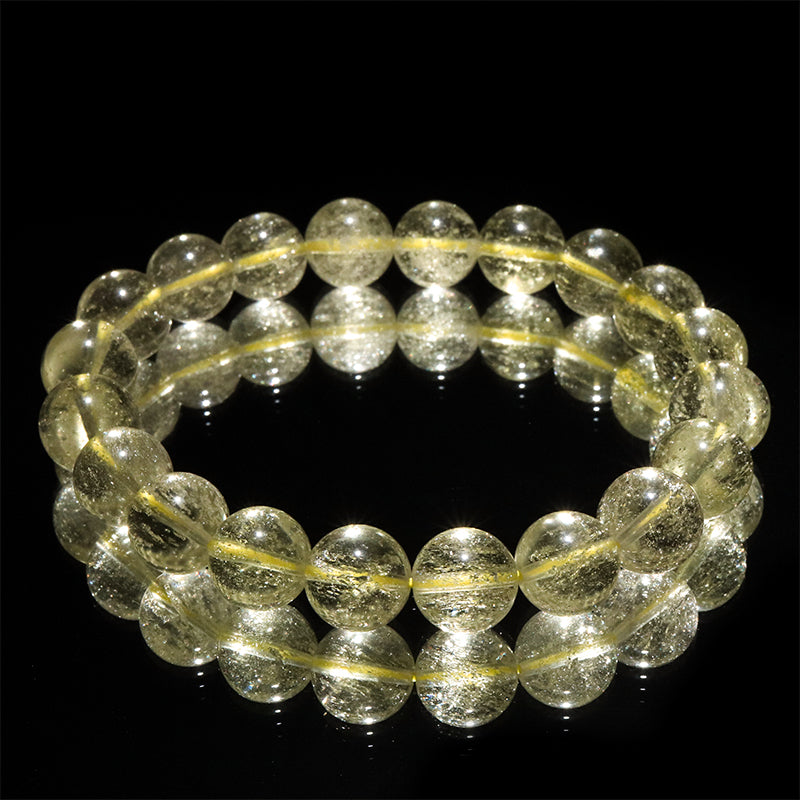 リビアングラス＜エジプト産＞　ブレス　丸 [co-g2794]