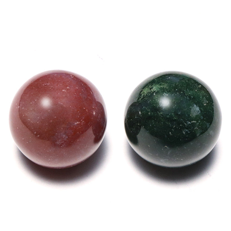 モスアゲート＜ブラジル産＞　丸玉　約18mm [co-g3312]