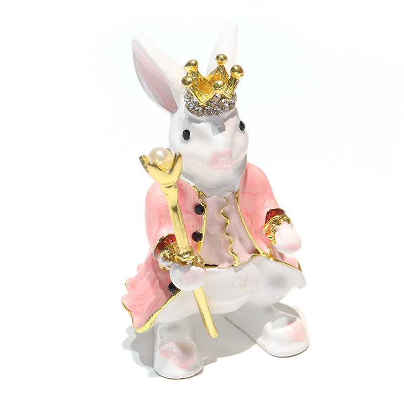 【特価品】ジュエリーボックス　うさぎ　約3.1cm×約4.1cm×約6.5cm　亜鉛合金製　ランダム発送  [co-g1011]