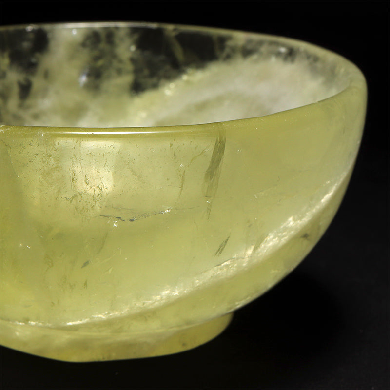 シトリン　お椀　約直径8.9～10×高さ3.7～4.8cm [co-g3261]