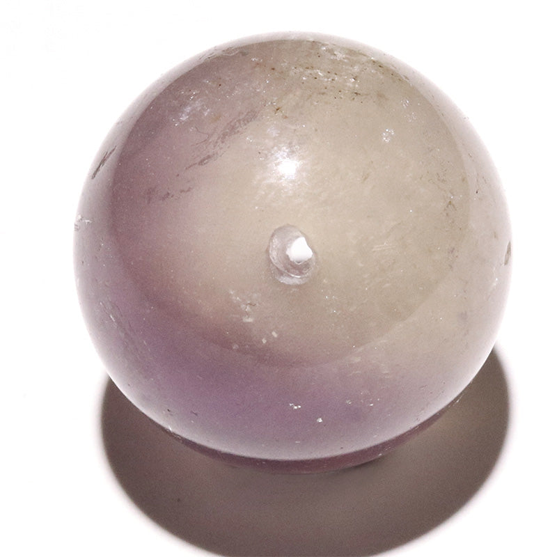 マリアライトキャッツアイ＜パキスタン産＞　約18.5mm　穴あり　丸玉 [co-g3474]
