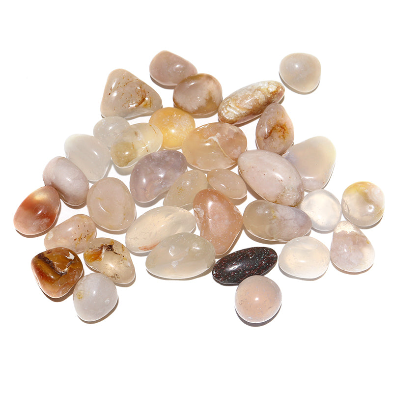 Sazare Cherry Blossom Agate with original packaging Approx. 100g [gr-g0068]
