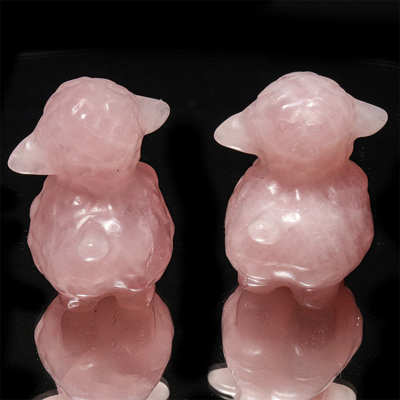 彫り物　羊　約31×36×41mm　ランダム発送 [co-g3208]