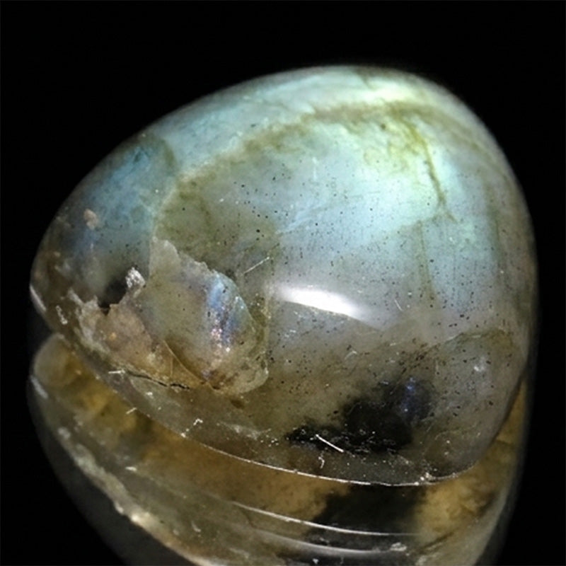 ラブラドライト＜マダガスカル産＞　三角形　約13×13mm　ルース [co-g3447]