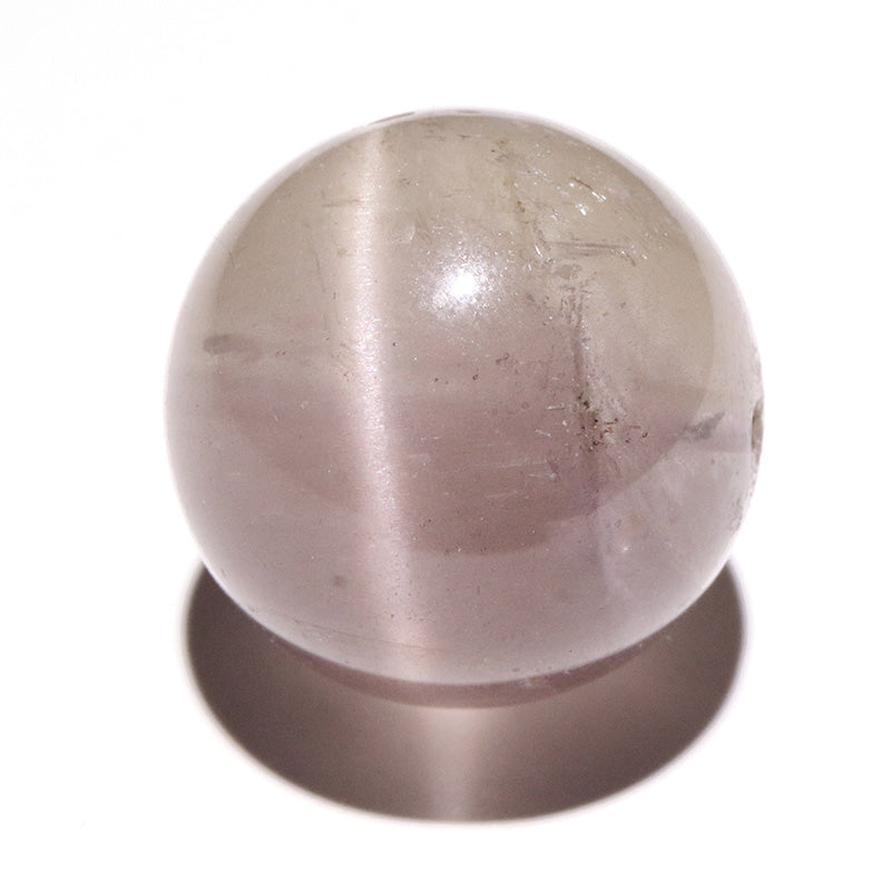 マリアライトキャッツアイ＜パキスタン産＞　約18.5mm　穴あり　丸玉 [co-g3474]