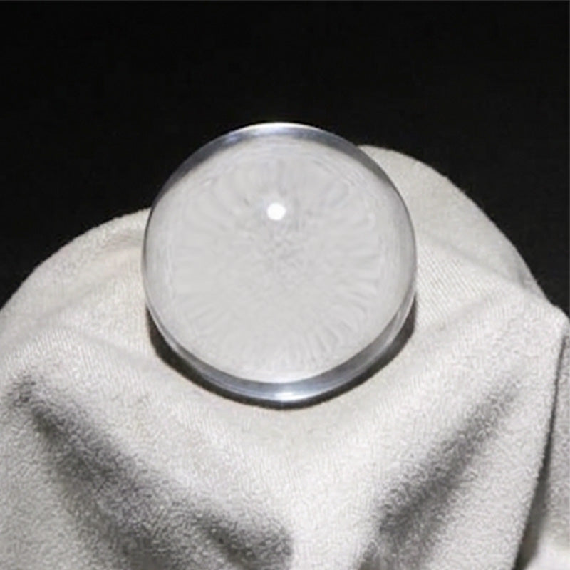 天然透明水晶＜ブラジル産＞　丸玉　約31～56mm　木箱入り [co-g3473]
