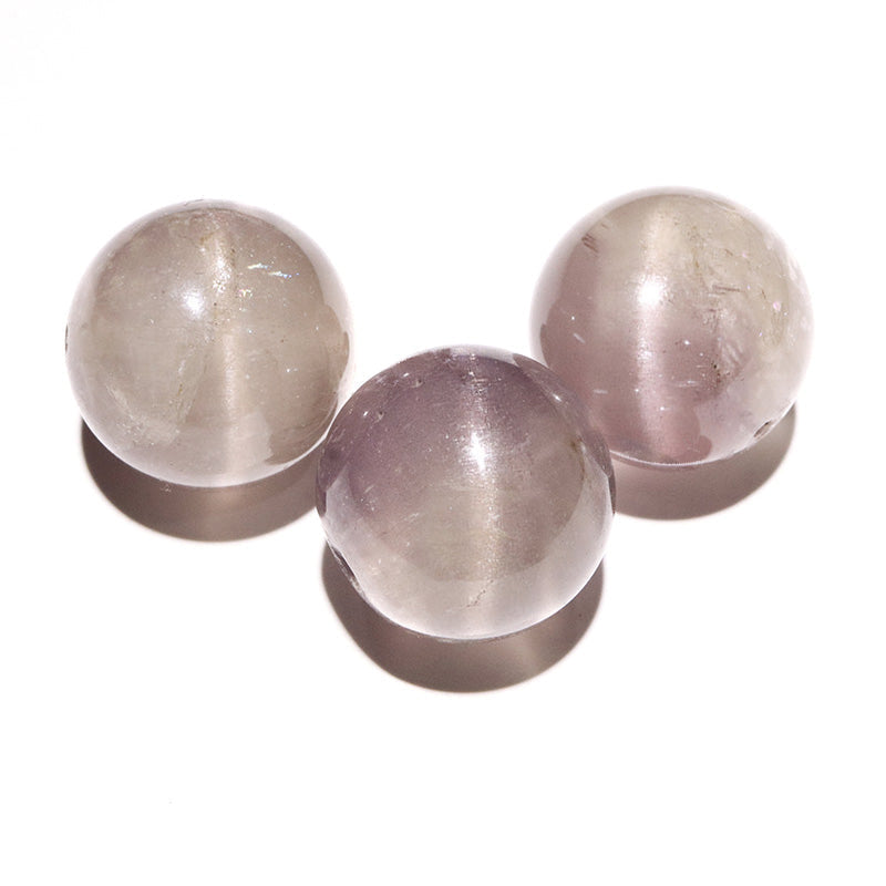 マリアライトキャッツアイ＜パキスタン産＞　約18.5mm　穴あり　丸玉 [co-g3474]