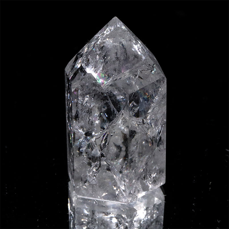 クラック水晶＜ブラジル産＞　六角柱　ランダム発送　約2～3×約4～6.2cm [co-g3249]
