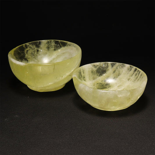シトリン　お椀　約直径8.9～10×高さ3.7～4.8cm [co-g3261]