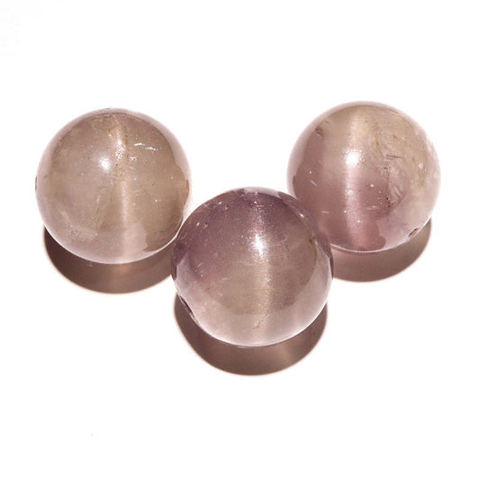 マリアライトキャッツアイ＜パキスタン産＞　約18.5mm　穴あり　丸玉 [co-g3474]