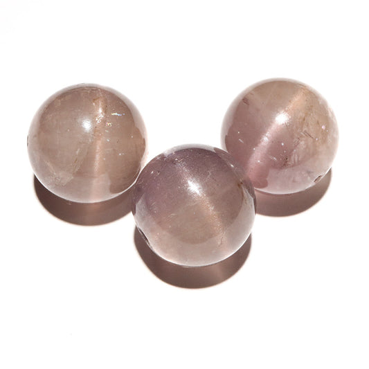 マリアライトキャッツアイ＜パキスタン産＞　約18.5mm　穴あり　丸玉 [co-g3474]
