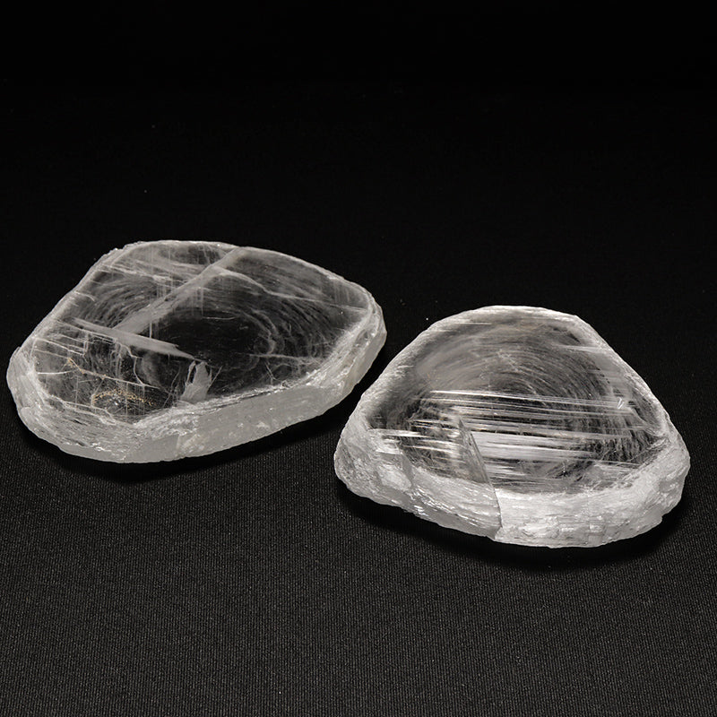 セレナイトスライス＜モロッコ産＞　原石　約7～7.2cm×7.5～9cm [co-g3267]