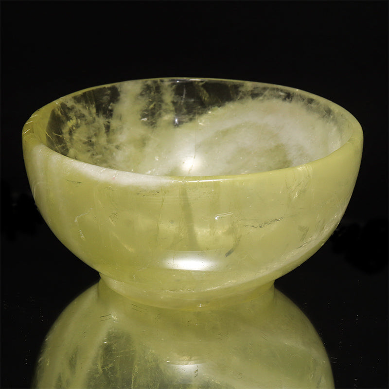 シトリン　お椀　約直径8.9～10×高さ3.7～4.8cm [co-g3261]