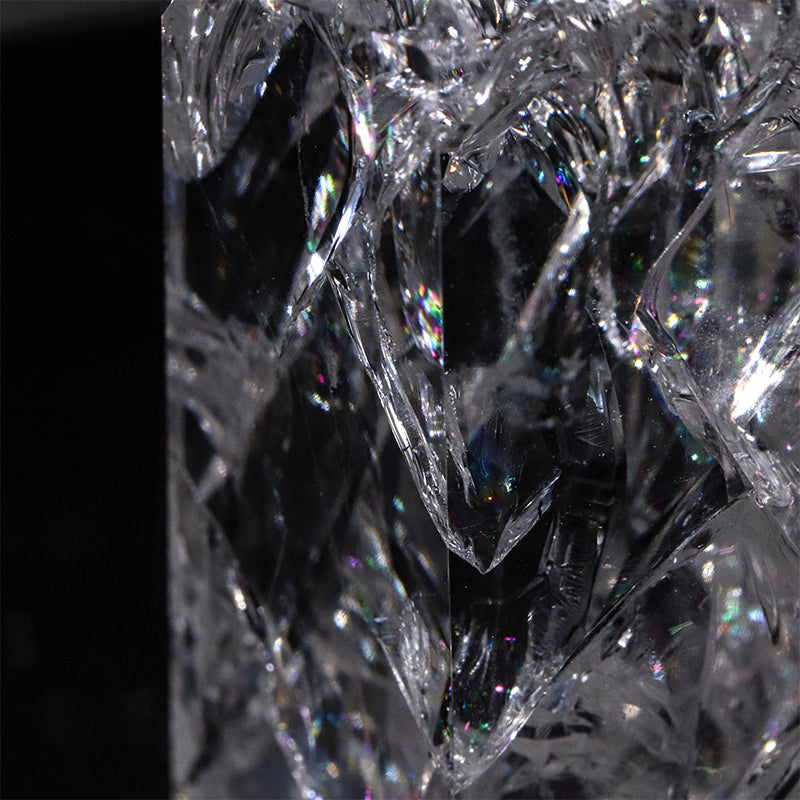 クラック水晶＜ブラジル産＞　六角柱　ランダム発送　約2～3×約4～6.2cm [co-g3249]