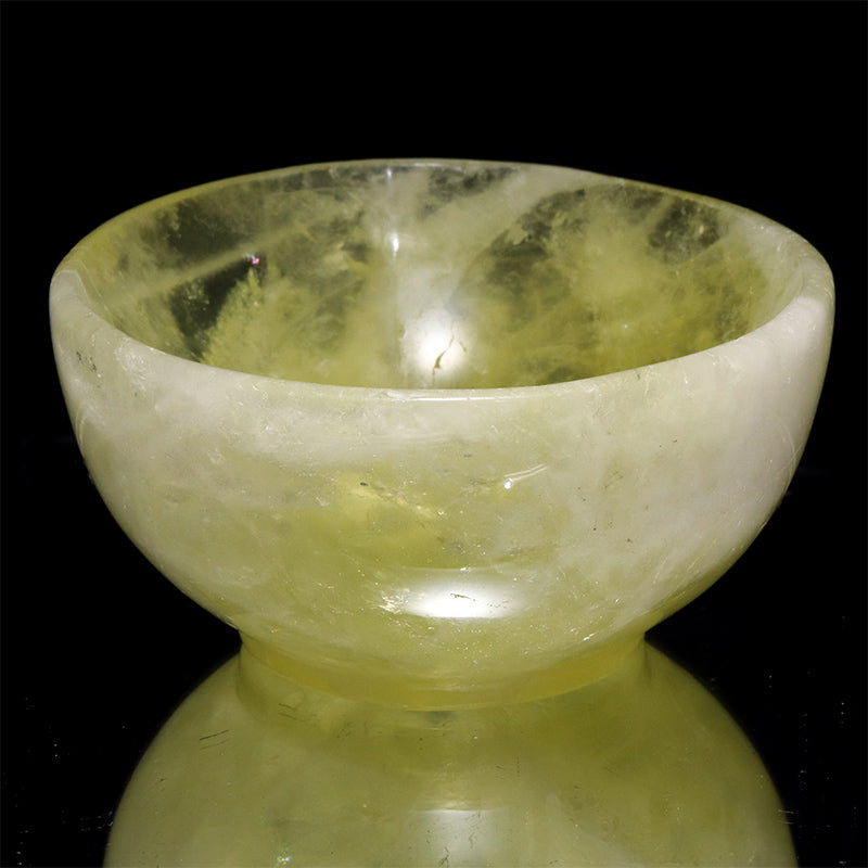 シトリン　お椀　約直径8.9～10×高さ3.7～4.8cm [co-g3261]