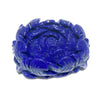 Natural Lapis Lazuli Stone from Afghanistan, Flower, Peony, Hole-Penetrated [co-g0896]