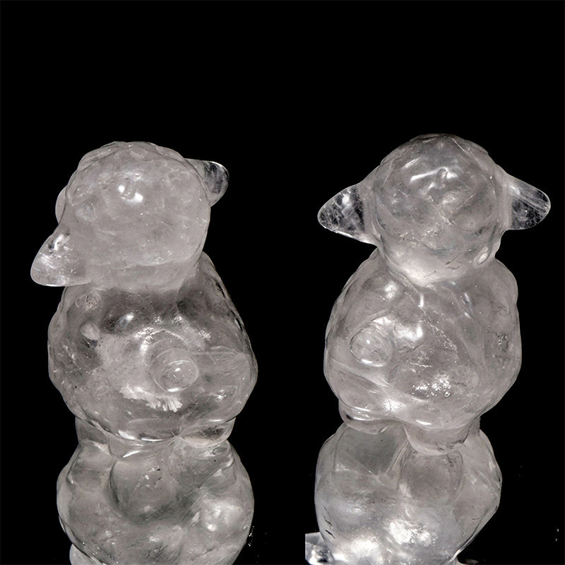 彫り物　羊　約31×36×41mm　ランダム発送 [co-g3208]