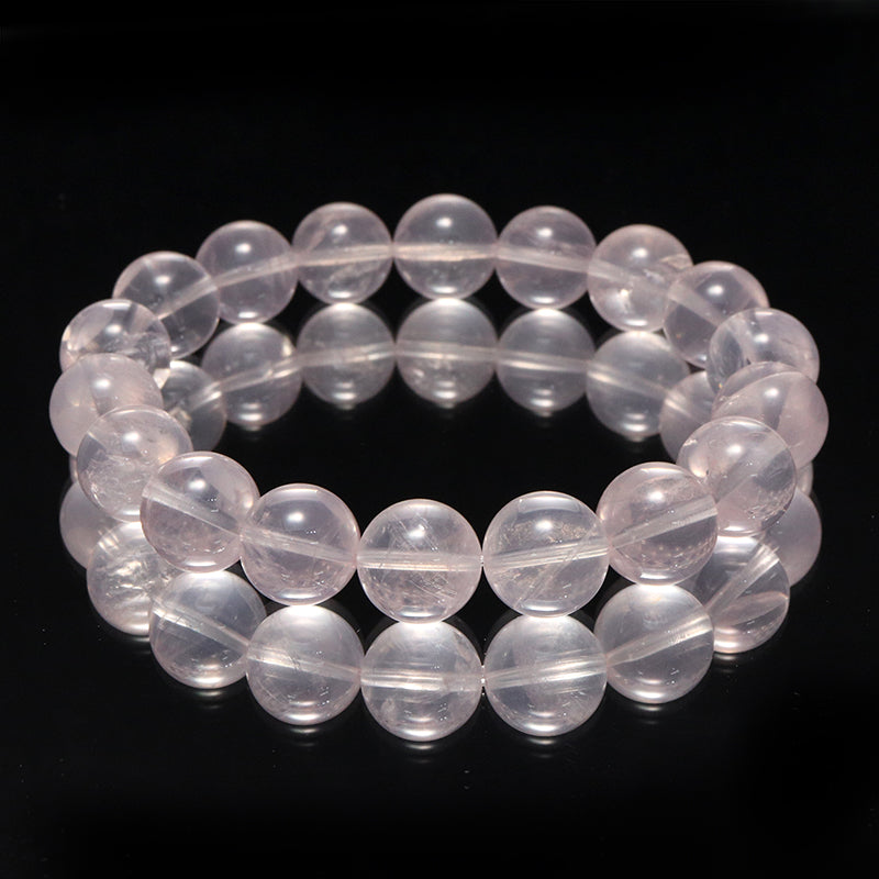 ブレス　スターローズクォーツ＜マダガスカル産＞　丸 [co-g1691]