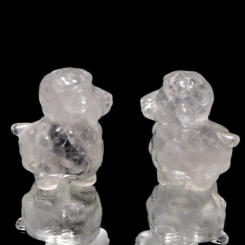 彫り物　羊　約31×36×41mm　ランダム発送 [co-g3208]