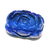 Natural Lapis Lazuli Stone from Afghanistan, Flower, Peony, Hole-Penetrated [co-g0896]
