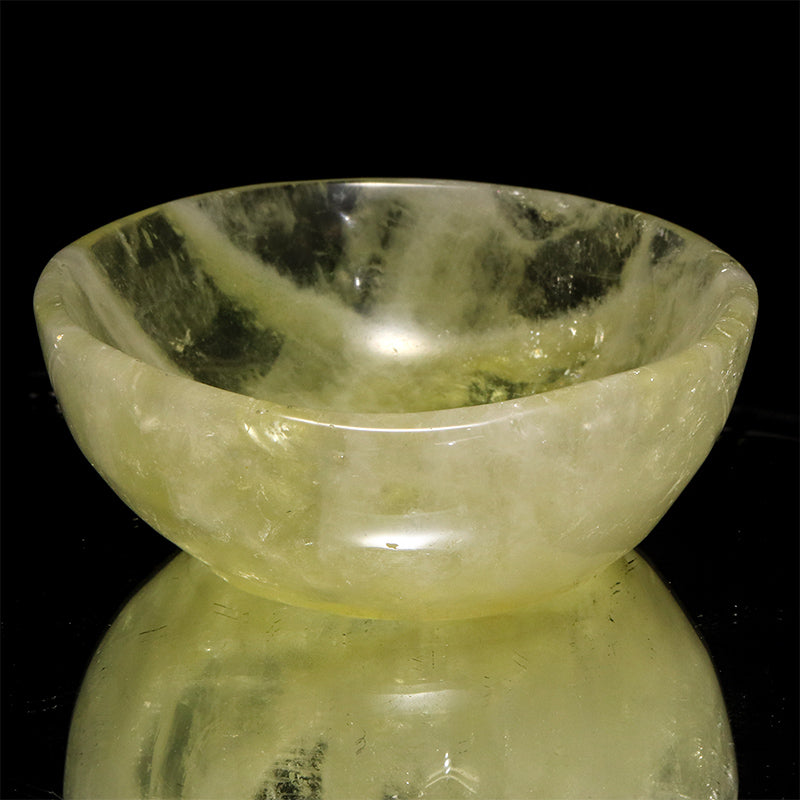 シトリン　お椀　約直径8.9～10×高さ3.7～4.8cm [co-g3261]