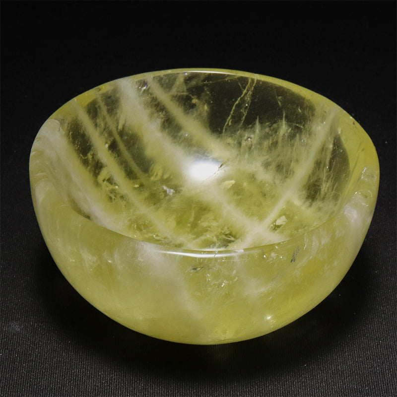 シトリン　お椀　約直径8.9～10×高さ3.7～4.8cm [co-g3261]
