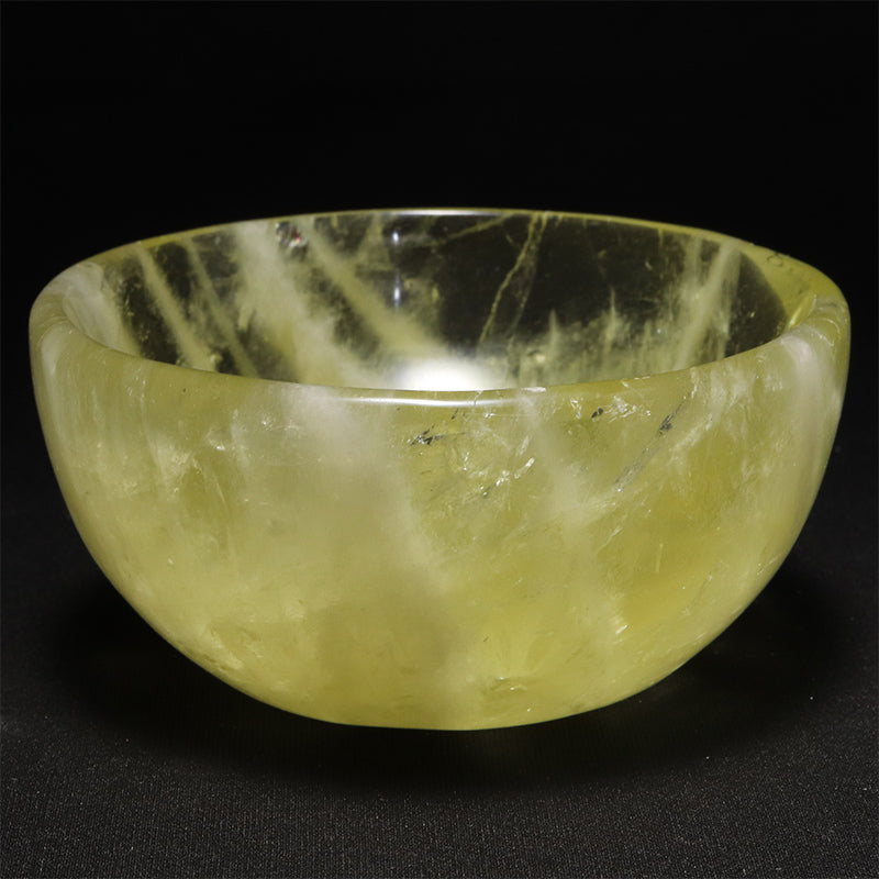 シトリン　お椀　約直径8.9～10×高さ3.7～4.8cm [co-g3261]