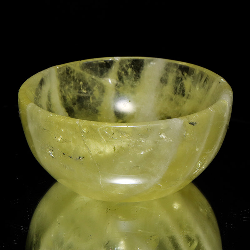 シトリン　お椀　約直径8.9～10×高さ3.7～4.8cm [co-g3261]