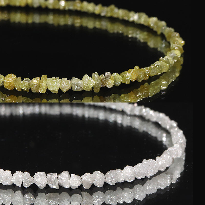ダイヤモンド＜南アフリカ産＞　ネックレス　原石　約2mm  [co-g2333]