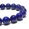 High-quality lapis lazuli bracelet from Afghanistan, round [co-g0814]