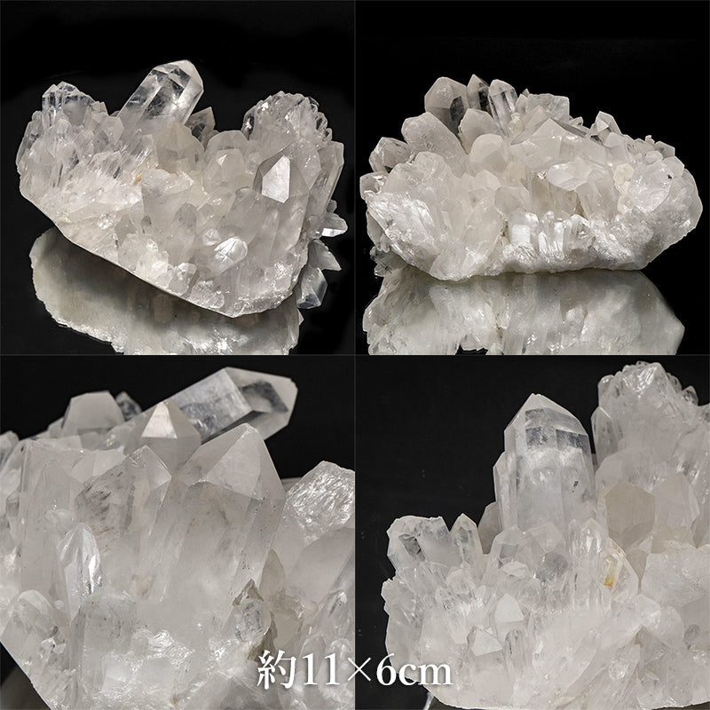 水晶＜マダガスカル産＞　クラスター　約9～15×約6～20mm [co-g3189]