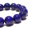 High-quality lapis lazuli bracelet from Afghanistan, round [co-g0814]