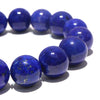 High-quality lapis lazuli bracelet from Afghanistan, round [co-g0814]