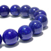 High-quality lapis lazuli bracelet from Afghanistan, round [co-g0814]