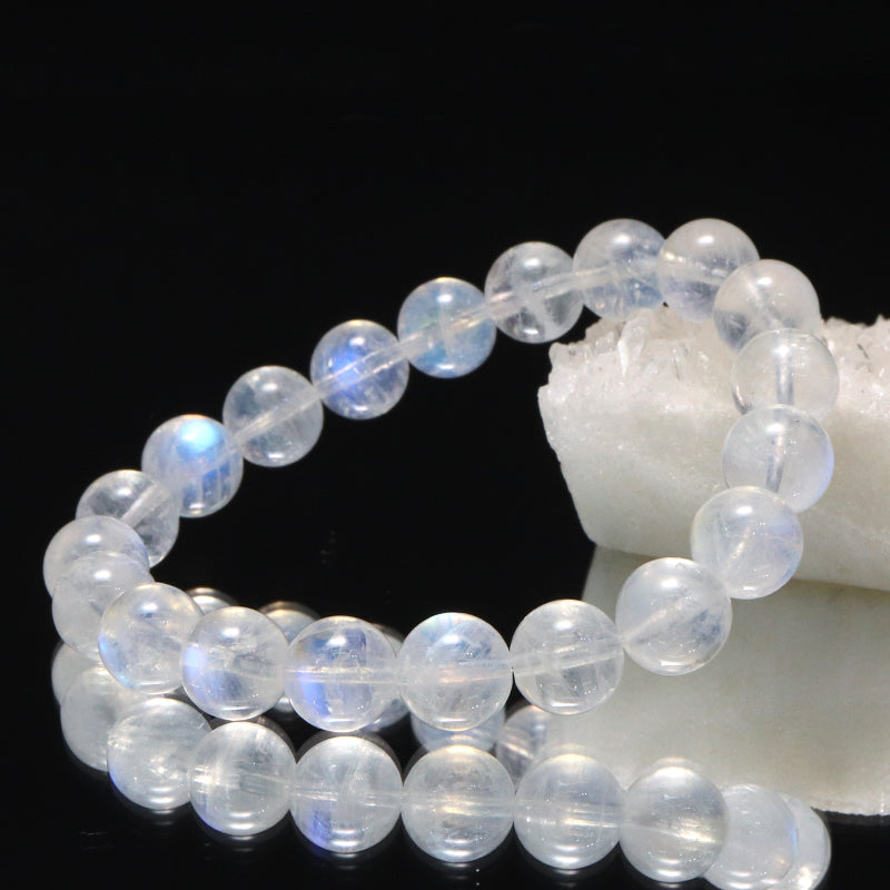 ブレス　ムーンストーン＜インド産＞　丸  [co-g2252]