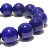 High-quality lapis lazuli bracelet from Afghanistan, round [co-g0814]