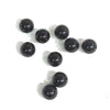 Single-hole beads, onyx, round [be-g2044]