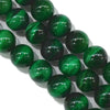 Tiger Eye (tinted green) round [st-g0152]
