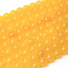 Dyed Quartzite Yellow Orange Round [st-g0128]