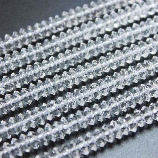 連　合成水晶　ソロバンカット　 [st-g1065]