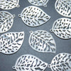 Parts Mother of Pearl White Butterfly Shell Openwork 1 piece Leaf [pa-g0116]
