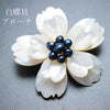 Brooch Design Brooch Mother of Pearl White Butterfly Shell Flower [ac-g5081]