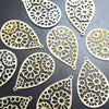Parts Mother of Pearl White Butterfly Shell Flower Drop Shape 1pc Beige [pa-g0104]