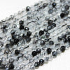 Strand Black Rutile Tourmaline in Quartz Cut [st-g0181]