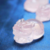 Ornament Dragon Turtle Longui Rose Quartz [cv-g0120]