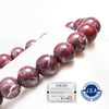 [Japanese Famous Stone] Bracelet Tsugaru Nishiki Scarlet Stone <Aomori Prefecture> Round [br-g8185]