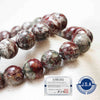 [Japanese Famous Stone] Bracelet Tsugaru Nishiki Stone <Aomori Prefecture> Round [br-g8043]