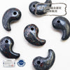 [Japanese famous stone] Magatama Black Hide Garnet <Ehime Prefecture> Large approx. 30mm x 20mm [ma-g8058]